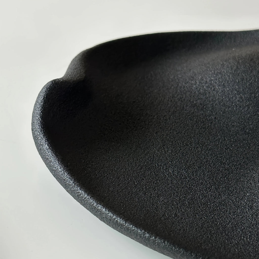 Jewelry Tray - Multifunctional Ceramic Black, angled view - House Of Avana