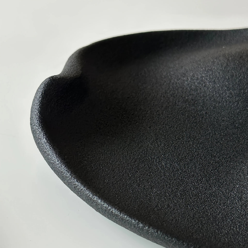 Jewelry Tray - Multifunctional Ceramic Black, angled view - House Of Avana [[SKU:HOA-BAT-403]]