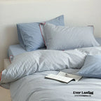 Joce Striped Bedding Set / Blue Ever Lasting