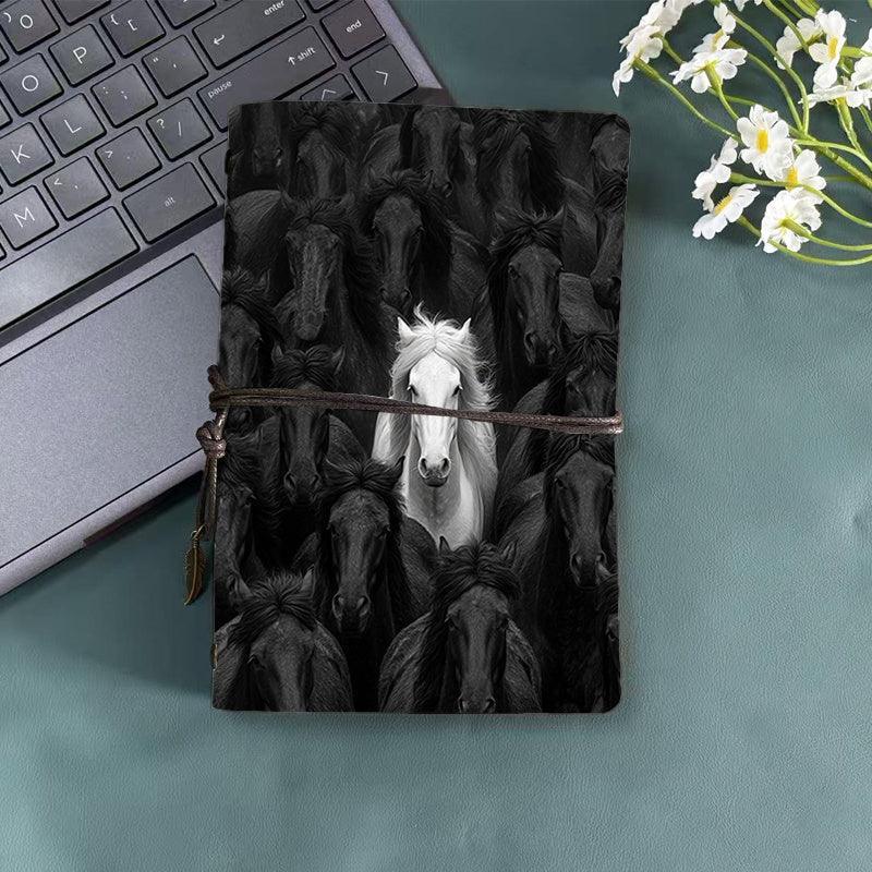 Journal - Faux Leather Black Binder