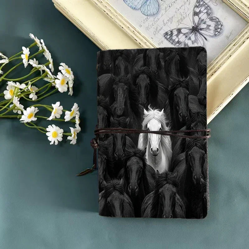 Journal - Faux Leather Black Binder