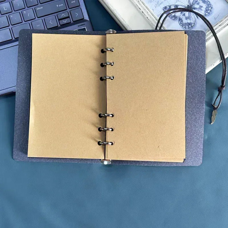 Journal - Faux Leather Black Binder