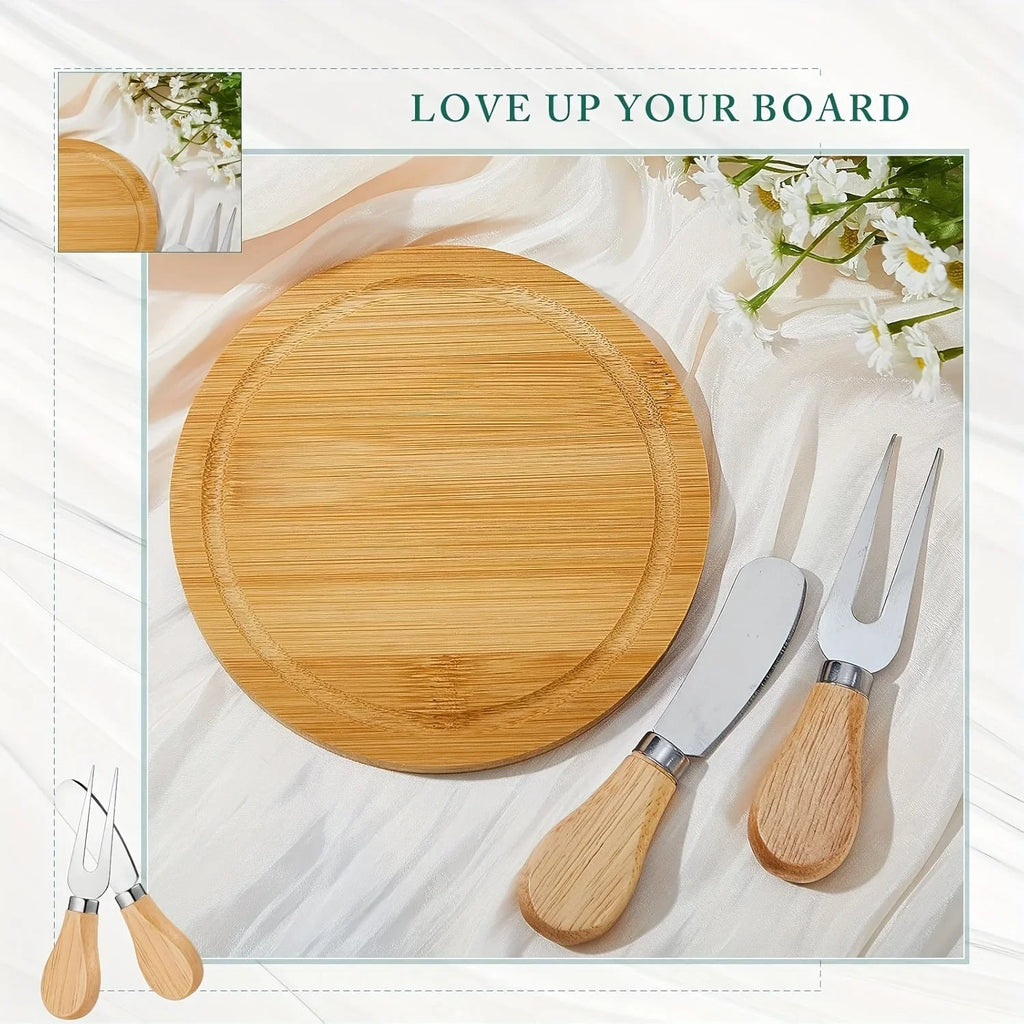 12 Sets Bridal Shower Baby Prizes Cheese Board Set Wood Round Mini Charcuterie Board with Knives And Forks Bulk Thank You Tags with Bridal Shower Gift Box for Guests Wedding Party Halloween Christmas House Of Avana