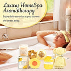 Ladies' Gift Basket, 13 Unique Birthday Gifts for Ladies, Best Friend Birthday And Christmas Gifts, Sunflower Bath Gift Basket Sends Sunshine Fuel Box for Sisterly Friendship - Light Up Her Day! House Of Avana