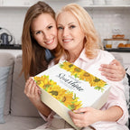 Ladies' Gift Basket, 13 Unique Birthday Gifts for Ladies, Best Friend Birthday And Christmas Gifts, Sunflower Bath Gift Basket Sends Sunshine Fuel Box for Sisterly Friendship - Light Up Her Day! House Of Avana