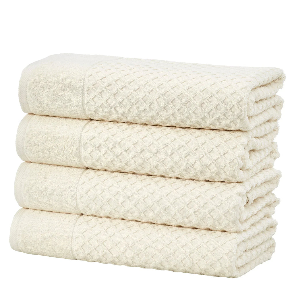 Cotton Diamond Waffle Weave Bath Towel Set - Grayson Collection