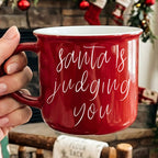 Santa is Judging Mug