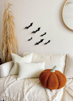 Jumbo Sherpa Orange Pumpkin Pillow Busa Designs
