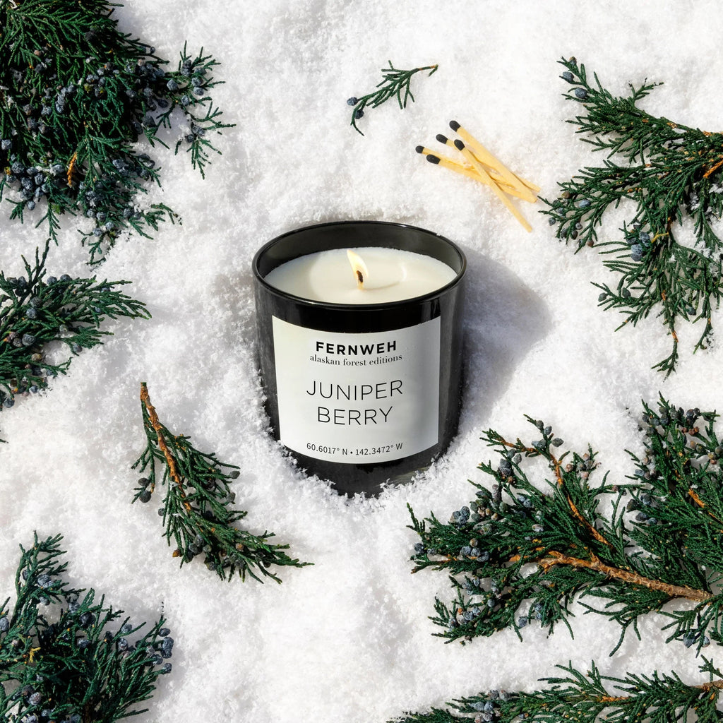 Juniper Berry Scented Soy Candle Fernweh Editions