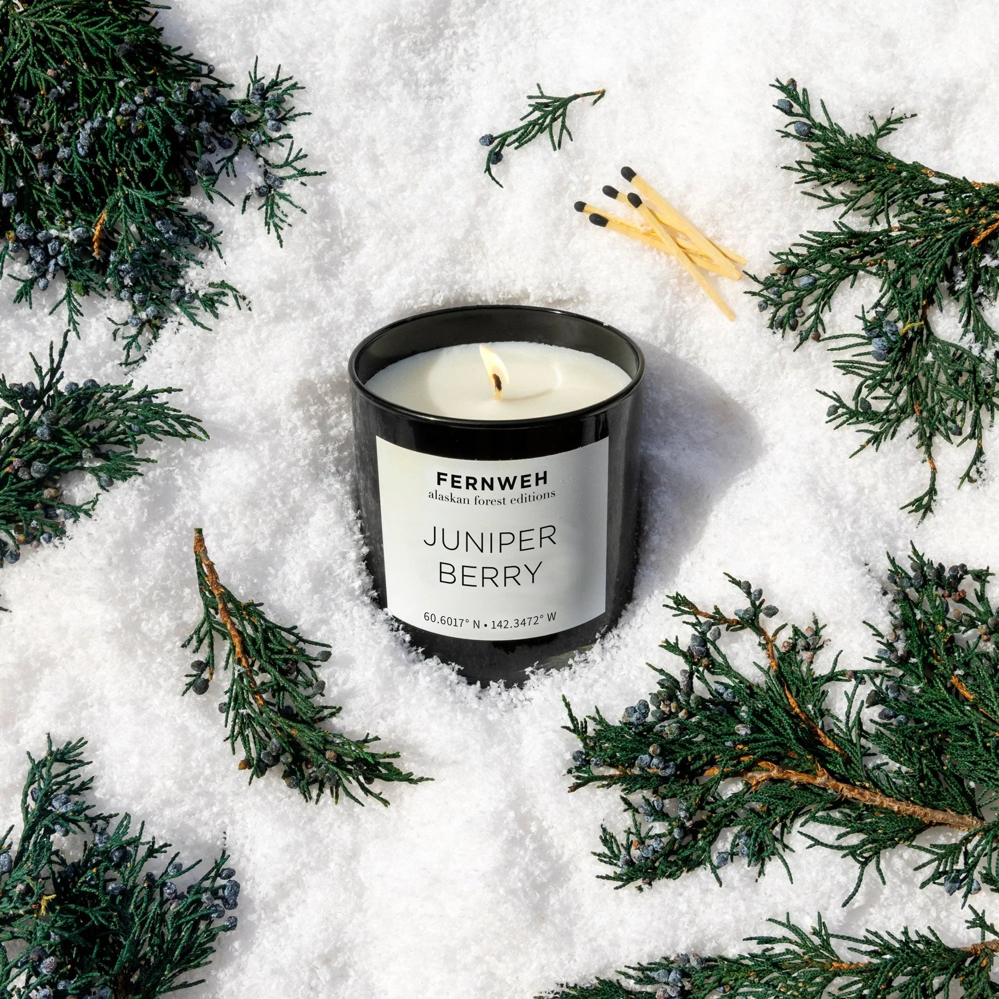 Juniper Berry Scented Soy Candle Fernweh Editions