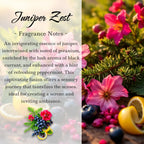 Juniper Zest, Premium Coconut-Soy Wax Tea Light Crystal Candle, 1oz