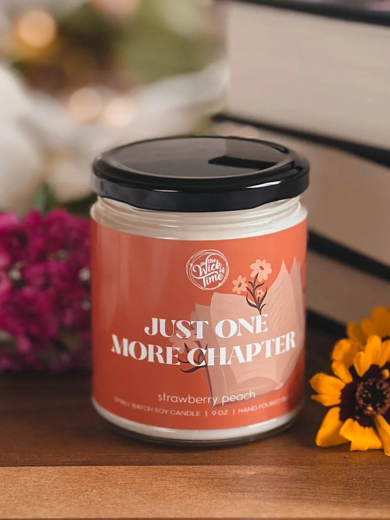 Just One More Chapter Candle 9 OZ In the Wick of Time