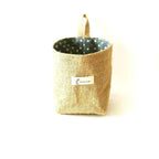 Natural beige jute cotton hanging bag, eco-friendly storage - House of Avana