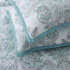 Kasentex 100% Cotton Summer Ultra Soft Floral Design 3 Piece Reversible Bedding Set, Room Decor, Graduation Gifts
