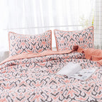 Kasentex 100% Cotton Summer Ultra Soft Floral Design 3 Piece Reversible Bedding Set, Room Decor, Graduation Gifts