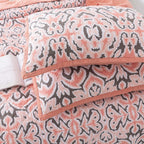 Kasentex 100% Cotton Summer Ultra Soft Floral Design 3 Piece Reversible Bedding Set, Room Decor, Graduation Gifts
