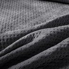 Kasentex All Season Cozy Velvet Quilt Set with Shams, Queen, King, Room Decor, Graduation Gifts