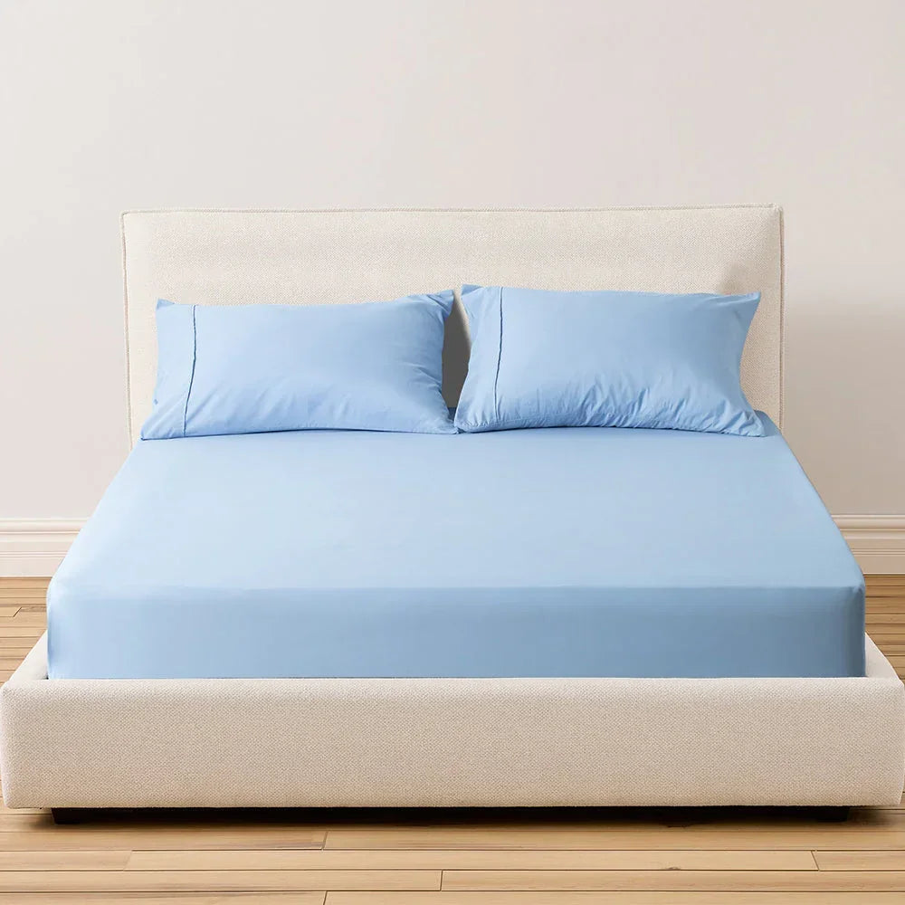 Kasentex Spring All Season Deep Pocket Fitted Sheet Set with Pillowcases, Room Decor, Graduation Gifts