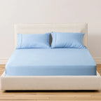 Kasentex Spring All Season Deep Pocket Fitted Sheet Set with Pillowcases, Room Decor, Graduation Gifts