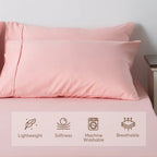 Kasentex Spring All Season Deep Pocket Fitted Sheet Set with Pillowcases, Room Decor, Graduation Gifts
