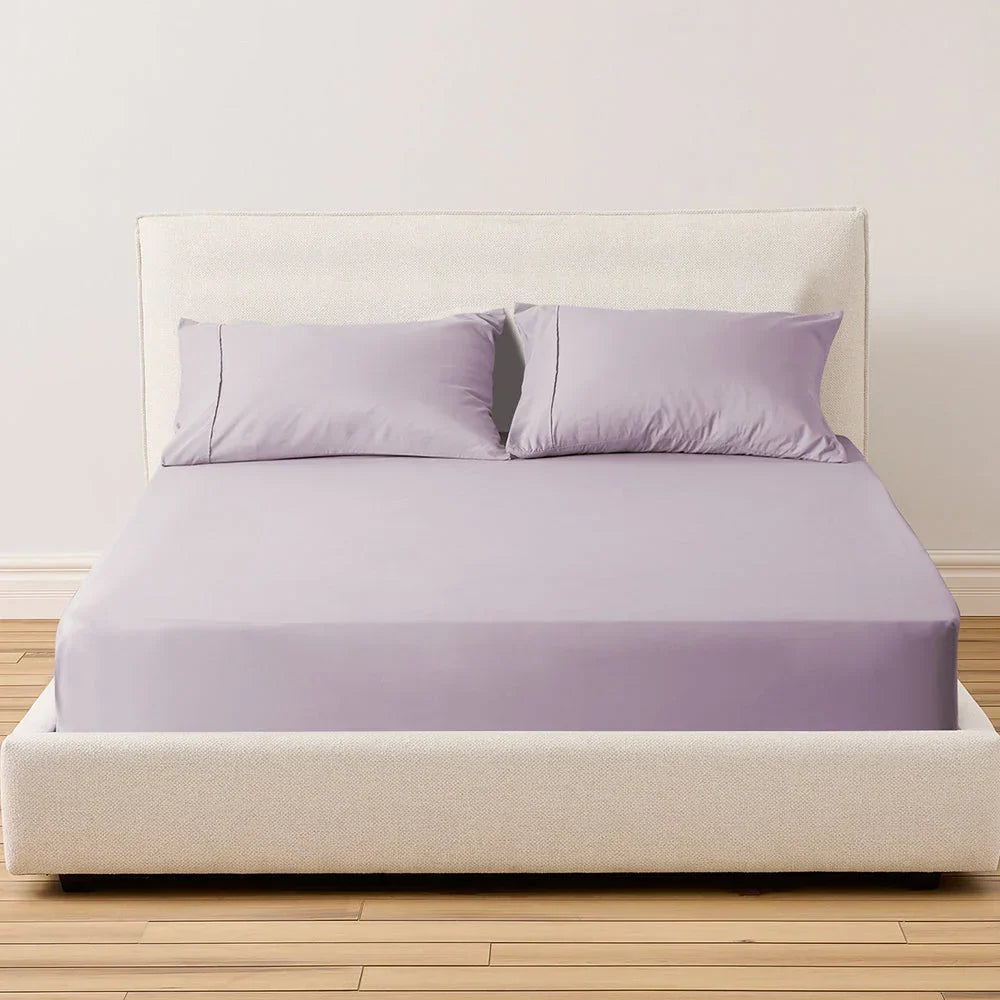 Kasentex Spring All Season Deep Pocket Fitted Sheet Set with Pillowcases, Room Decor, Graduation Gifts