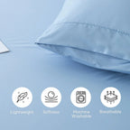 Kasentex Spring All Season Deep Pocket Fitted Sheet Set with Pillowcases, Room Decor, Graduation Gifts