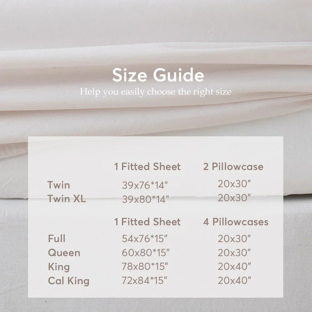 Kasentex Spring All Season Deep Pocket Fitted Sheet Set with Pillowcases, Room Decor, Graduation Gifts