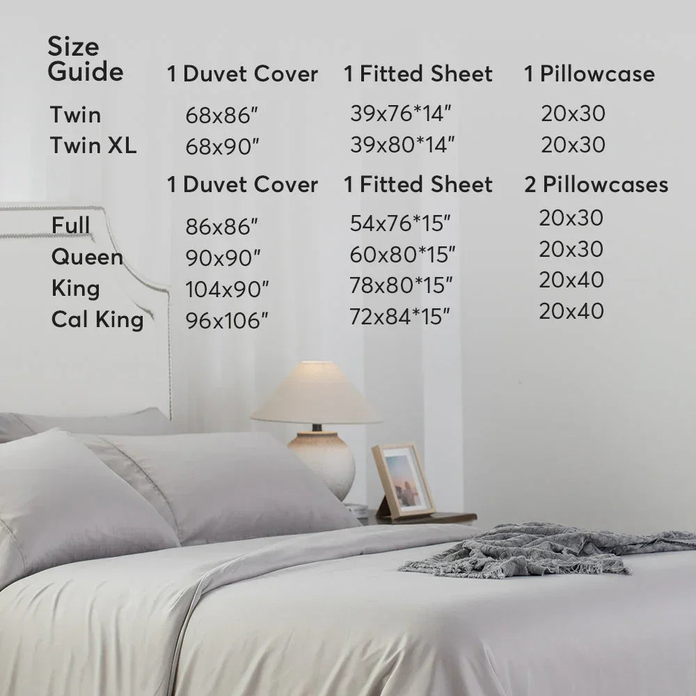 Kasentex Spring Duvet Cover Bedding Set with Duvet Cover, Pillowcase, Fitted Sheet, Hypoallergenic and Breathable, Room Decor, Graduation Gifts