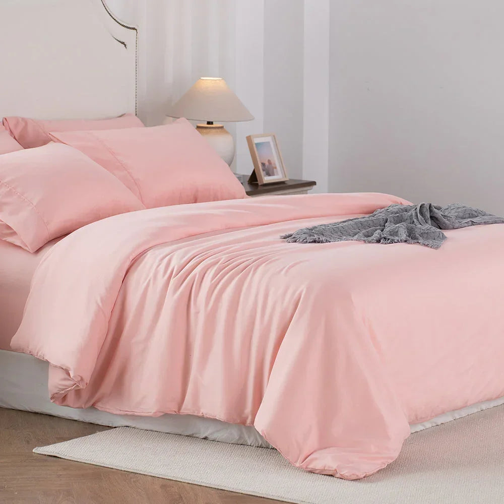 Kasentex Spring Duvet Cover Bedding Set with Duvet Cover, Pillowcase, Fitted Sheet, Hypoallergenic and Breathable, Room Decor, Graduation Gifts