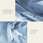 Kasentex Spring Duvet Cover Bedding Set with Duvet Cover, Pillowcase, Fitted Sheet, Hypoallergenic and Breathable, Room Decor, Graduation Gifts