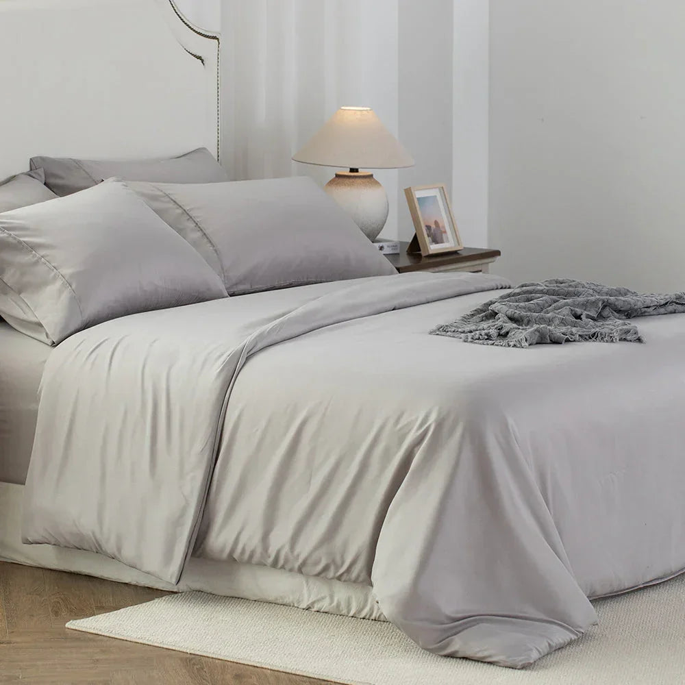 Kasentex Spring Duvet Cover Bedding Set with Duvet Cover, Pillowcase, Fitted Sheet, Hypoallergenic and Breathable, Room Decor, Graduation Gifts