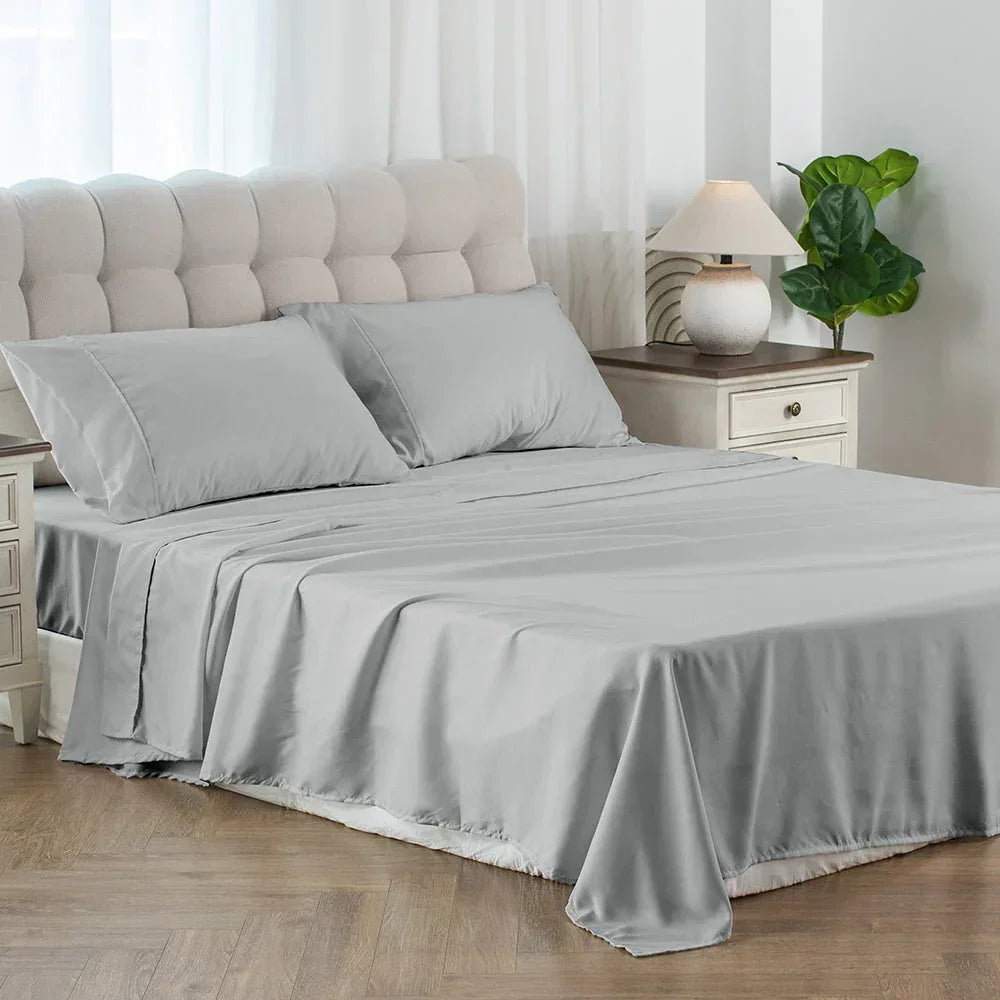 Kasentex Spring Soft Sheet Bedding Set in Deep Pocket, Hypoallergenic and Breathable, Room Decor, Graduation Gifts