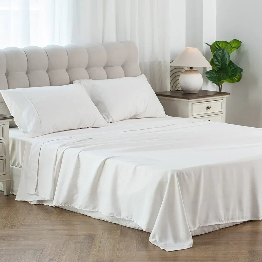 Kasentex Spring Soft Sheet Bedding Set in Deep Pocket, Hypoallergenic and Breathable, Room Decor, Graduation Gifts