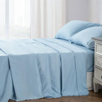 Kasentex Spring Soft Sheet Bedding Set in Deep Pocket, Hypoallergenic and Breathable, Room Decor, Graduation Gifts