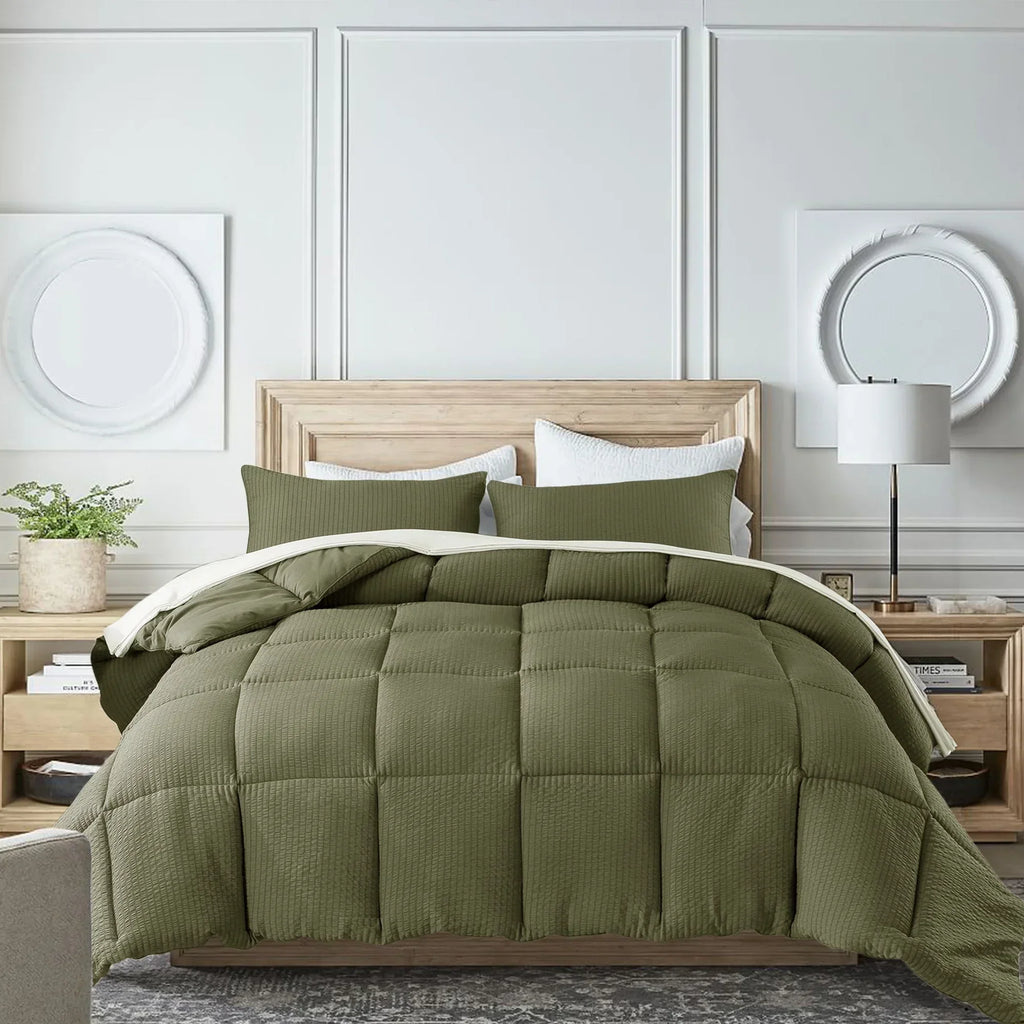 Kasentex Ultra Soft All Season Down Alternative Reversible Comforter, Twin, Queen, King, Room Decor, Graduation Gifts