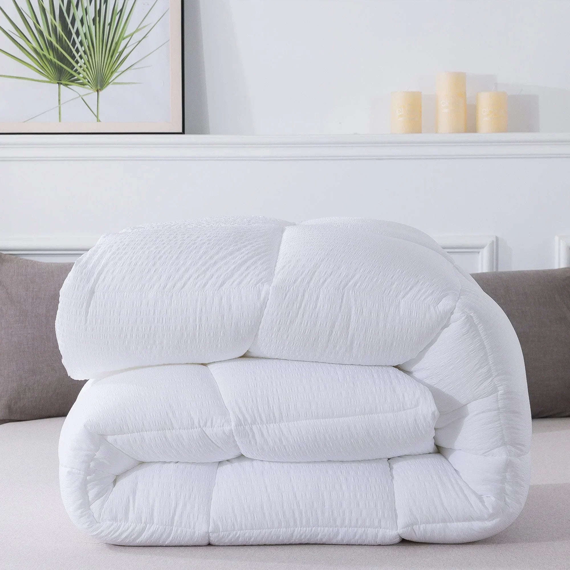 Kasentex Ultra Soft All Season Down Alternative Reversible Comforter, Twin, Queen, King, Room Decor, Graduation Gifts