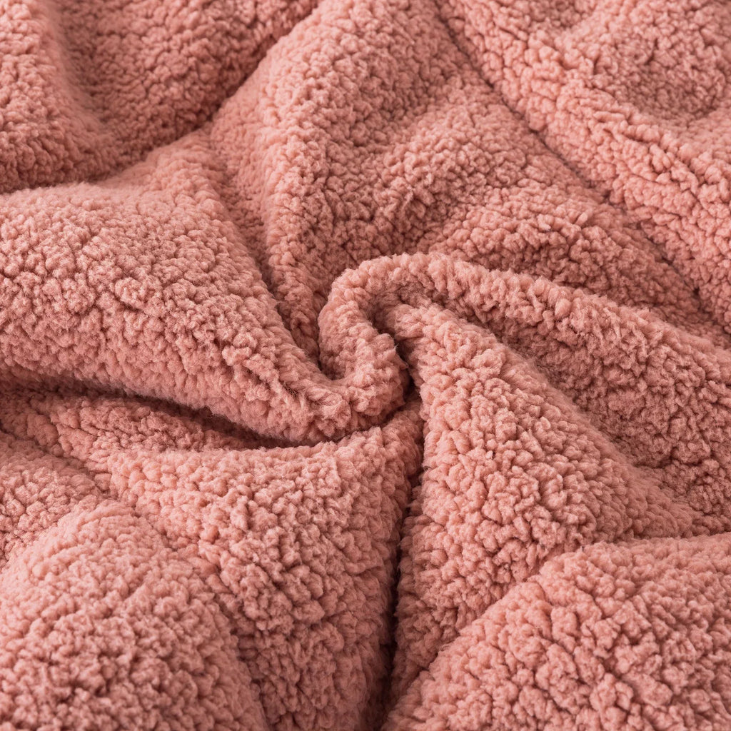 Kasentex Ultra Soft All Season Reversible Plush Sherpa Lined Comforter, Twin, Queen, King