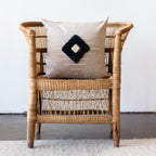 Khanya Throw Pillow in Grey and White Kanju Interiors