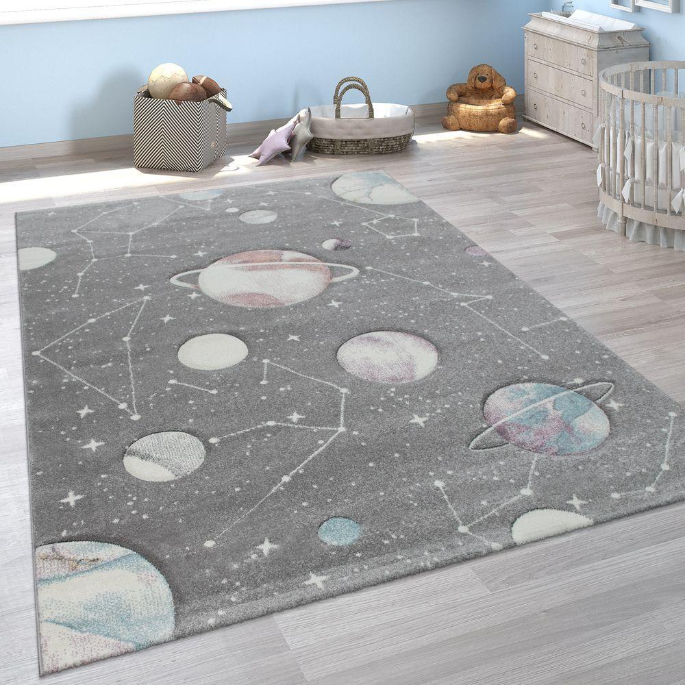 Kids Galaxy Rug Outer Space For Nursery In Grey RugYourHome