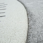 Kids Room Rug Cute Snow Bear 3D In Grey White RugYourHome