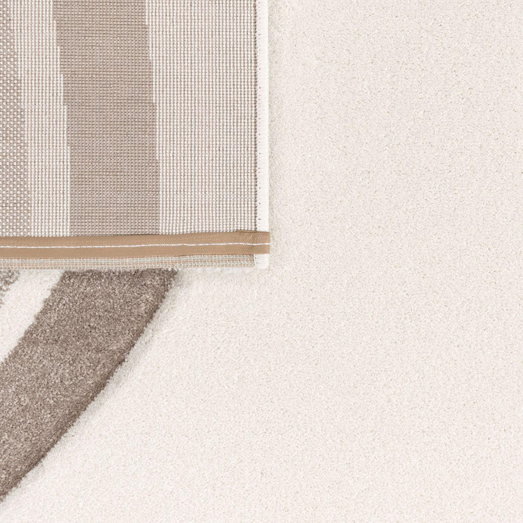 Kids Rug Cosmo with Rainbow & Hearts in Cream, detail shot - House Of Avana