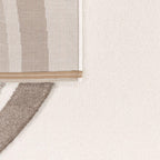 Kids Rug Cosmo with Rainbow & Hearts in Cream, detail shot - House Of Avana