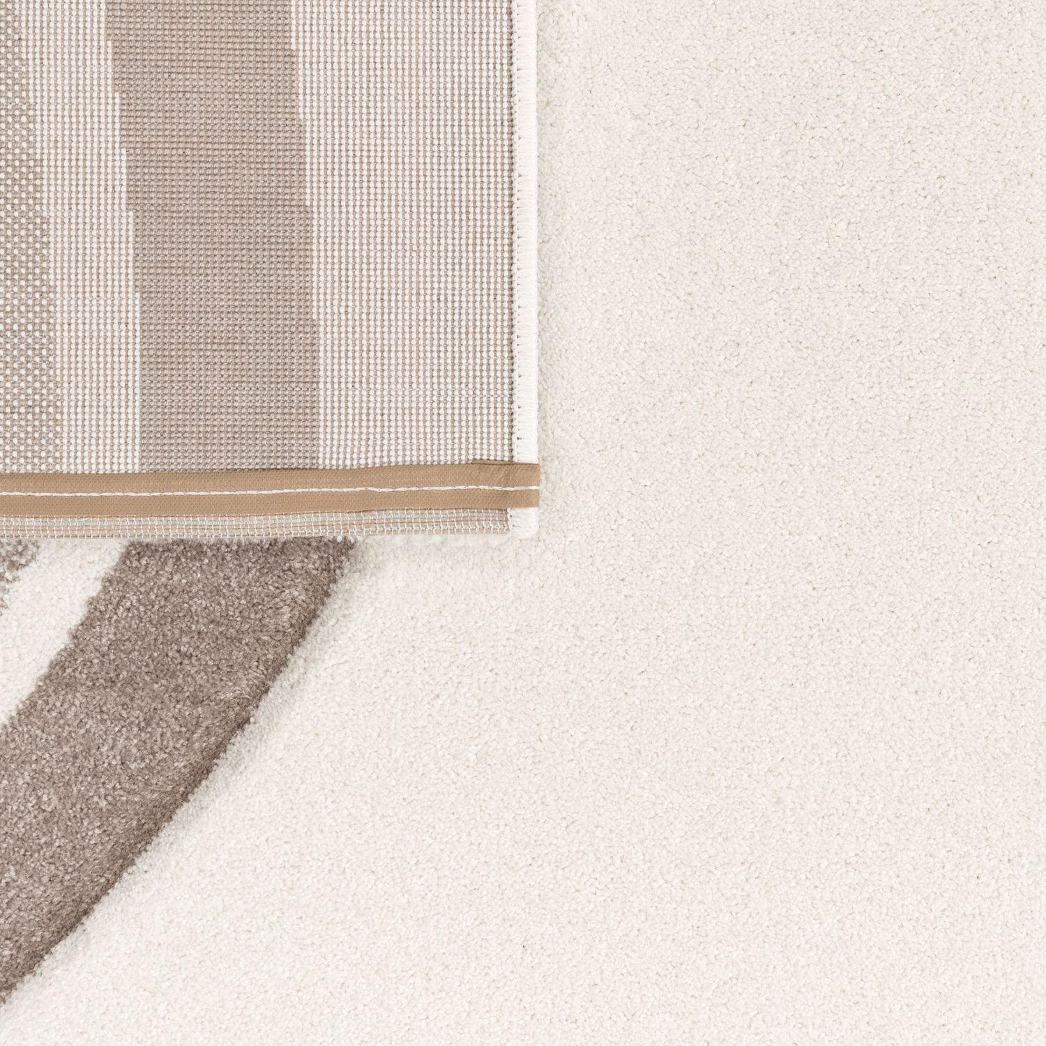 Kids Rug Cosmo with Rainbow & Hearts in Cream, detail shot - House Of Avana