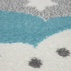Kids Rug Nino Cute Elephant for Nursery in Grey RugYourHome