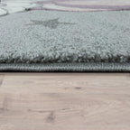 Kids Rug Rainbow Unicorn Colourful Grey RugYourHome