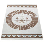 Kids Rug Tweet Happy Lion Play-Mat in Beige RugYourHome