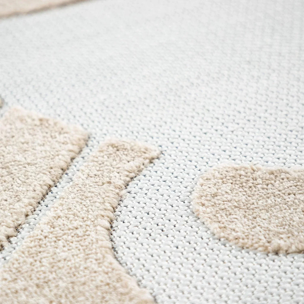 Kids Rug Tweet Happy Lion Play-Mat Round in Beige RugYourHome