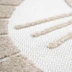 Kids Rug Tweet Happy Lion Play-Mat Round in Beige RugYourHome