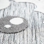 Kids Rug Tweet Round Play Mat Llama Motif in Mottled Grey RugYourHome