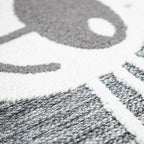 Kids Rug Tweet with Lion Face Round Play Mat in Grey RugYourHome